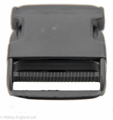 50mm Black Plastic Side Release Fasteners Squeeze Buckle Clips For Webbing